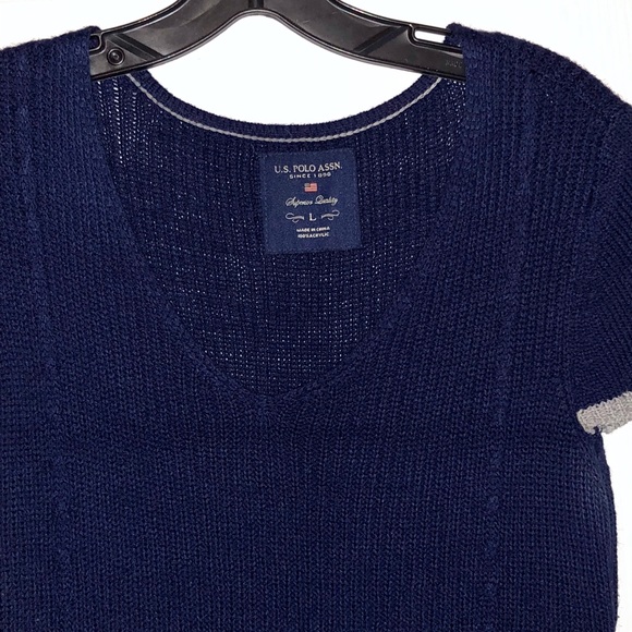 U.S. POLO ASSN. NAVY BLUE & GREY SWEATER DRESS💙 - Picture 3 of 5